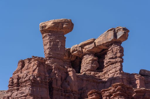 A scenic shot of The Valley of the Gods in Utah, United States