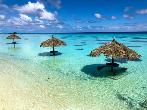 A view from a resort in Fakarawa