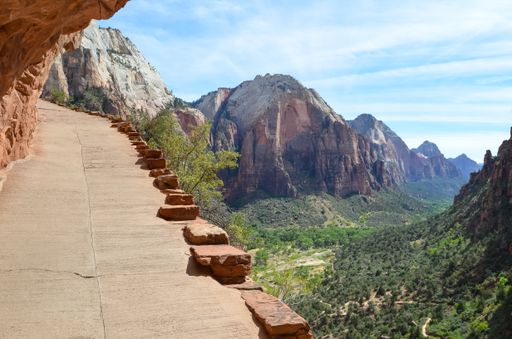 A mesmerizing view of Angels Landing, Zion, Utah