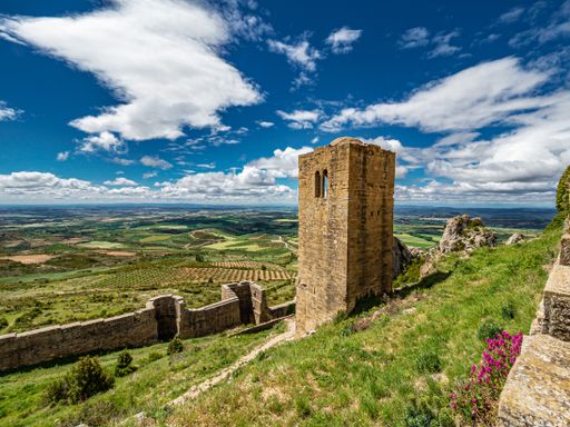 The Castle of Loarre in Abbey, Spain on a sunny day