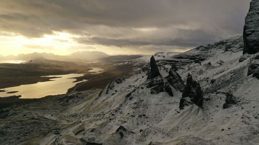 A beautiful view of the Old man of Storr in Isle of Skye, Scotland