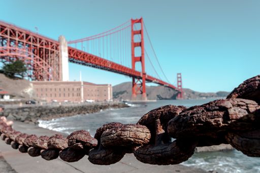 A beautiful view of the Golden Gate Bridge in San Francisco