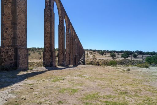 A beautiful shot of Aqueduct of Padre Tembleque, Hidalgo, Mexico
