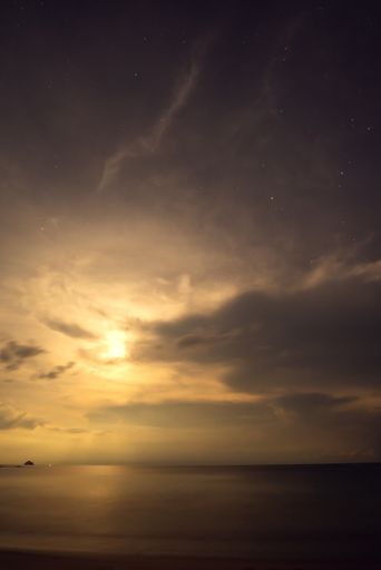 A vertical shot of calm sea during sunset - perfect for wallpapers