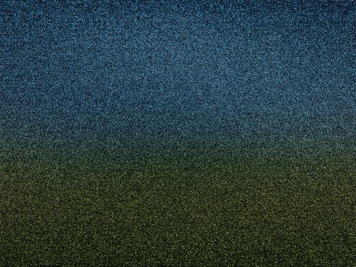 A closeup of green-blue static noise texture