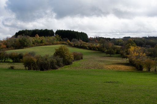 A landscape in the French countryside, in the region called Morvan. 
Paysage du Parc naturel regional du Morvan.
