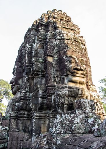 The Sunset Face in Angkor Wat, Siem Reap, Cambodia