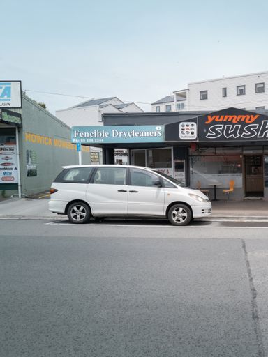 Auckland / New Zealand - December 16 2019: View of white car in Howick Village