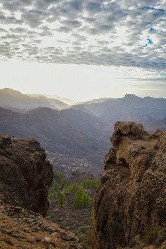 A beautiful vertical shot of Gran Canaria island landscape in Spain