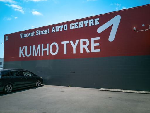 Auckland / New Zealand - December 13 2019: View of Vincent Street Auto Centre WOF mechanics workshop in Howick