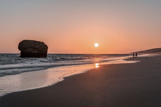 Torre de la Higuera beach, located in Matalascaas, Huelva, Spain.
