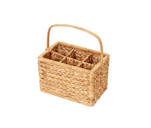 A basket or wine bottles isolated on a white background