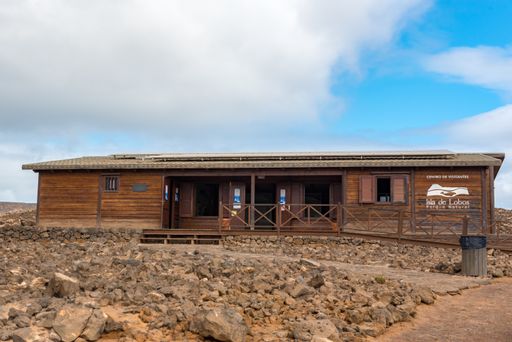 A beautiful shot of the office in Isla Lobos, Fuerteventura, Spain2020.