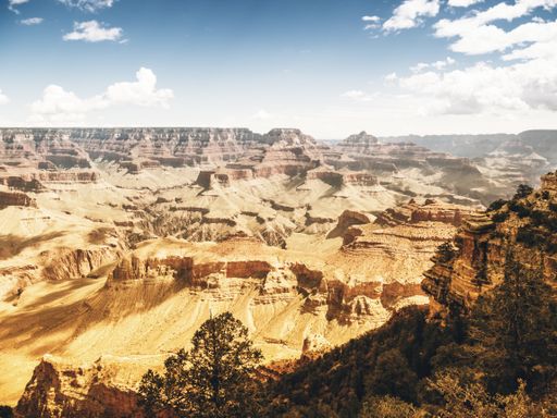 A beautiful view of Grand Canyon National Park in Arizona, USA