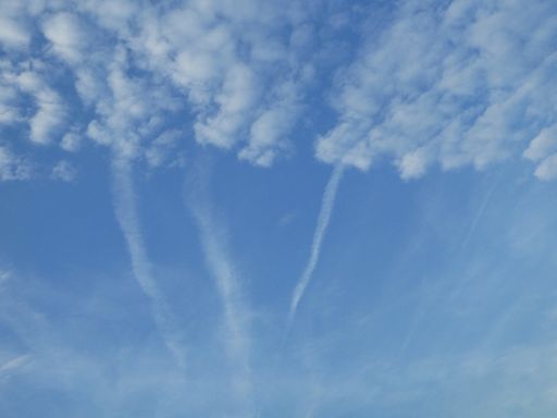 The clouds on the blue sky background and texture