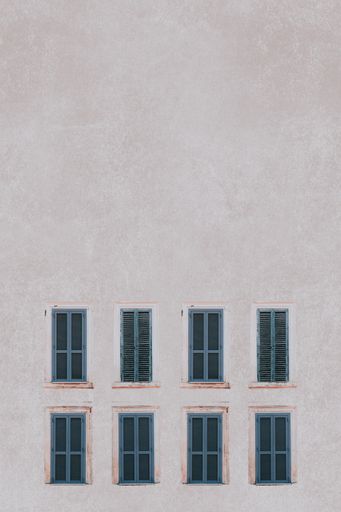 A beautiful window design with copy space