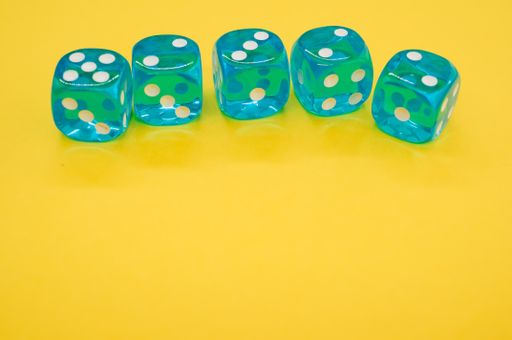 A high angle shot of transparent bones isolated on a yellow background