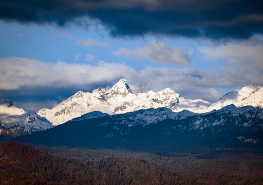 A beautiful shot of a mountainous landscape