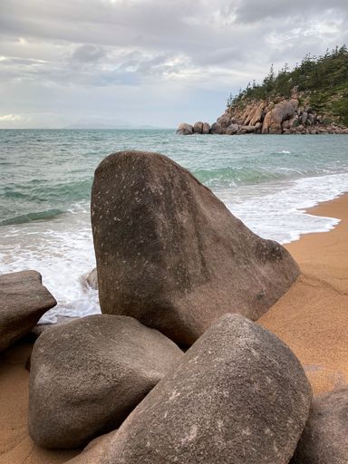 A stunning view of Arthur Bay on Magnetic Island, located near Townsville in Far North Queensland, Australia