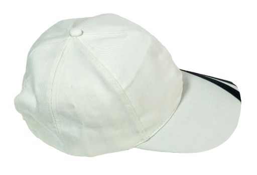 A gray baseball cap isolated on white background