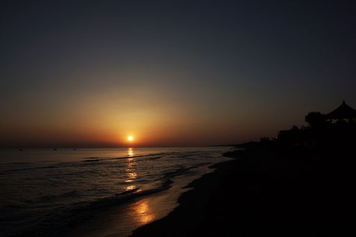 A beautiful shot of sunset at the Lake Sevan