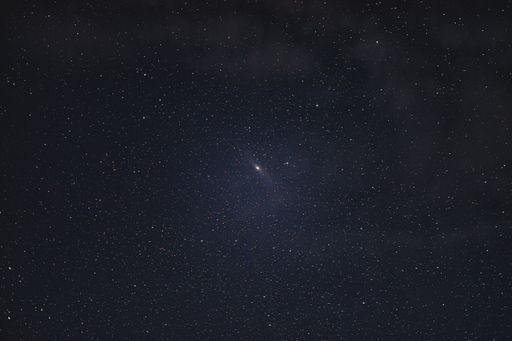 A macro shot of a beautiful starry night