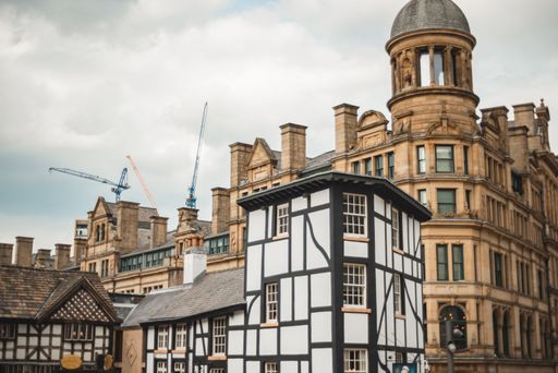 The beautiful architecture of the Northern Quarter.Manchester, UK.