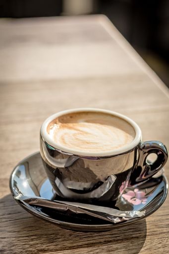 A selective focus shot of delicious coffee in a cafe
