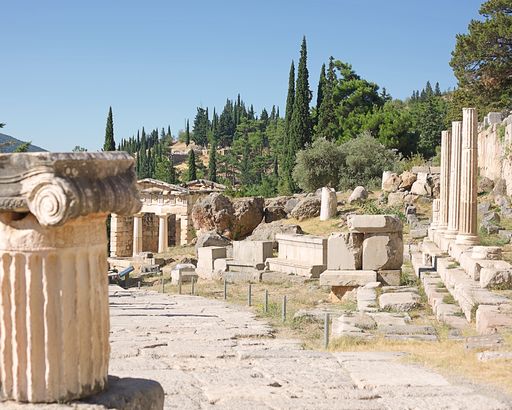 An ancient Delphi Archaeological Site, Greece