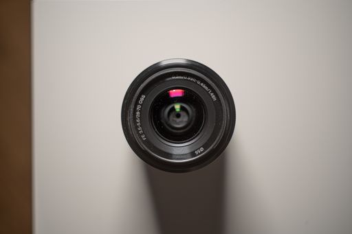 A top view of a professional camera lens