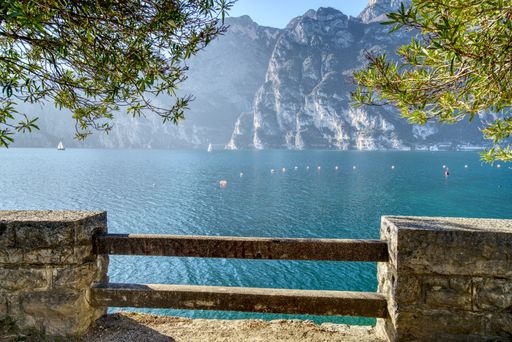 A beautiful shot of Lago di Garda, Garda Lake in Northern Italy