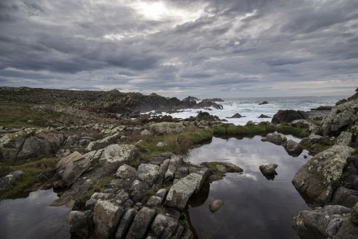 A beautiful shot of the coast of Galicia, Spain