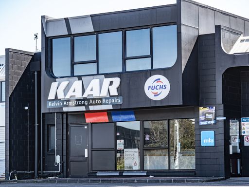 Auckland / New Zealand - January 27 2020: View of KAAR West Auckland Auto Mechanics providing car repair and WOF