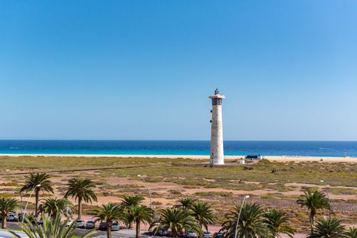 The Lighthouse on the island of Fuerteventura captured in Spain