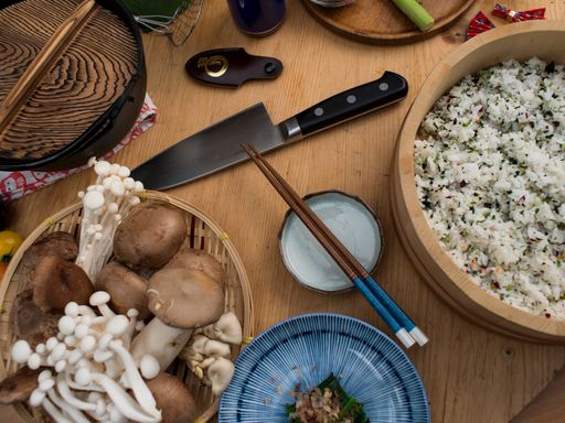 A top view of Asian cuisine