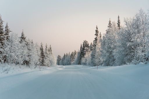 A marvelous winter scenery full of the magic of the season in Finland
