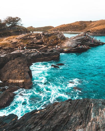 A vertical shot of the famous Saint Matthew Fort in Cabo,  Brazil