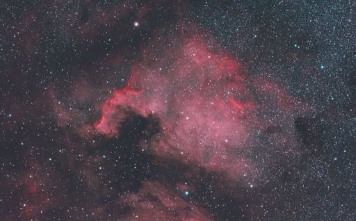 The North America emission nebula in the constellation Cygnus