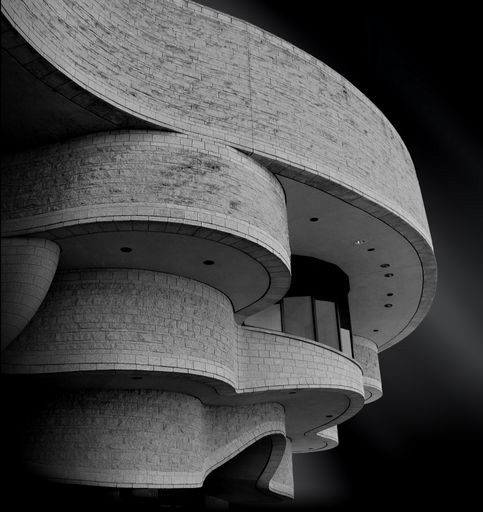 The famous Canadian Museum of History touching the magical night sky in Gatineau,  Canada