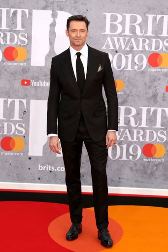 Hugh Jackman attends The BRIT Awards 2019 at The O2 Arena on February 20, 2019 in London, UK.