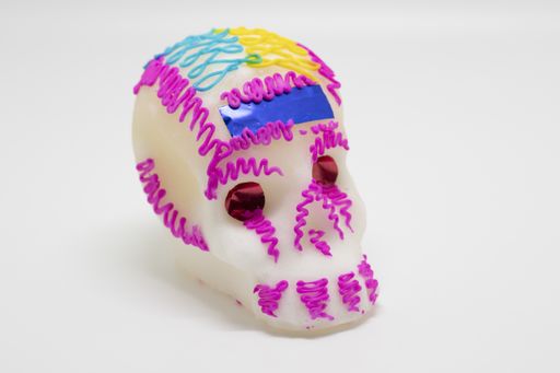 A shot of a Mexican candy skull for Day of the Dead celebrations