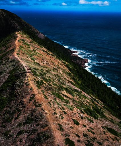 The Kauzmann Trail near Bay Saint Lawrence, Cape Breton Island, Nova Scotia, Canada