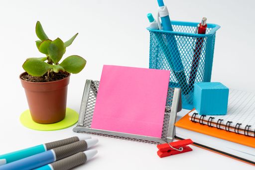 Tidy Workspace Setup Writing Desk Tools Equipment Smart Office Arrangement Study Table Taking Notes Room Designs Tabletop Relaxed Surroundings