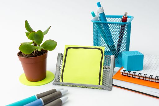 Tidy Workspace Setup Writing Desk Tools Equipment Smart Office Arrangement Study Table Taking Notes Room Designs Tabletop Relaxed Surroundings