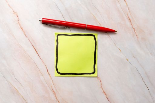 Fresh Concept Creative Communications Take Note Pen Productive Mindset Writing Materials Bussiness Implements Memo Office Supply Blank Paper Sheet