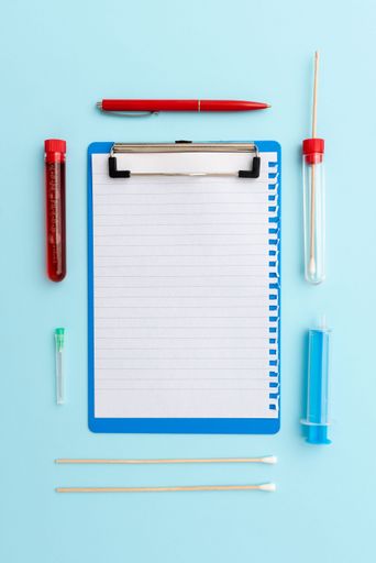 Writing Important Medical Notes Laboratory Testing New Virus Medicine Disease Illness Infection Virus Medicines Scientific Studies Treatment Plans