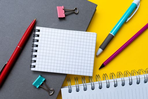 School Office Supplies Teaching Collections Creative Writing Tools Educational Things Mixed Student Stuff Pen Paper Notebook Sticky Notes Pencil
