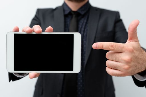 Presenting Technology Discussing Technological Improvements Introducing Electronic Product Video Calls Voice Messages Global Connections