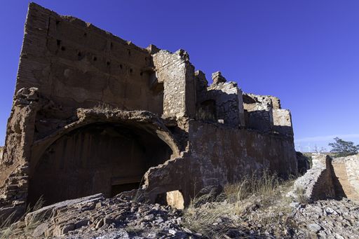 The remains of a monastery near Belchite destroyed during the Spanish Civil War