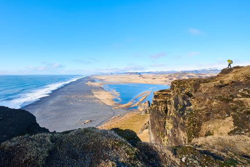 A beautiful shot of the seashore under a clear blue sky at daytime